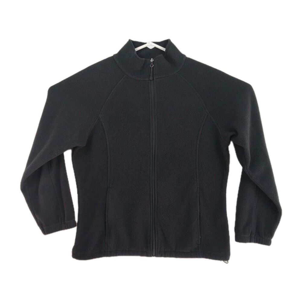 🔥TSLA Men's full-zip fleece sweatshirt, Large, black, with pockets